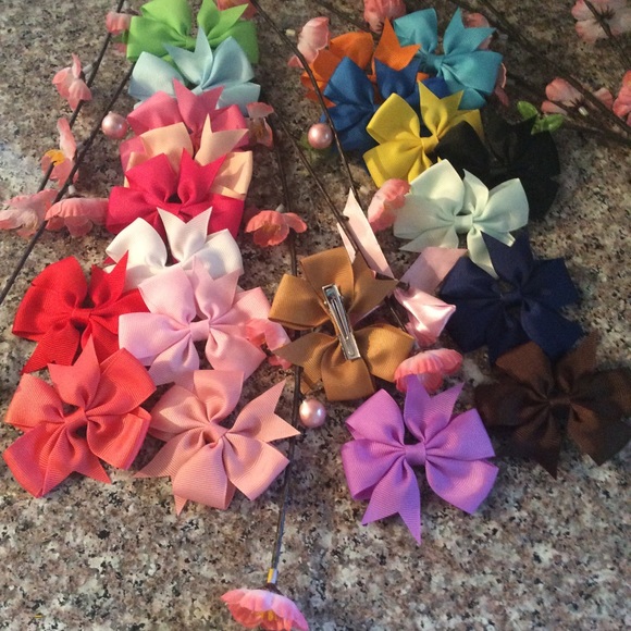 20 pcs/set Kids hair Bow Tie BB Hairpin Girls - Picture 4 of 4